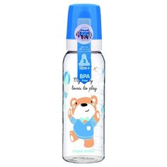 Canpol Babies Бутылочка тритановая Sweet fun 11/840, 250 мл, с 12 месяцев, голубой