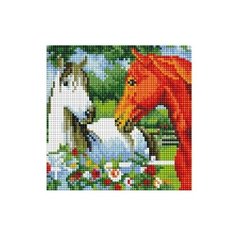 Алмазная мозаика 20x20 см (AC20018) Рыжий кот