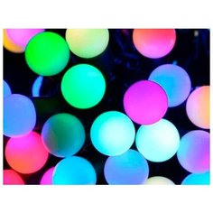 Гирлянда ETP LKS5042, 50 ламп, разноцветный/черный провод