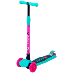 Самокат 3-колесный Chip, 120/80 мм, розовый/мятный Ridex