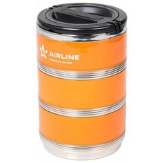 Термос для еды Airline IT-T-03 оранжевый/черный
