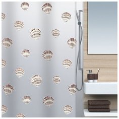 Штора для ванной Spirella Shell 180x200 коричневый