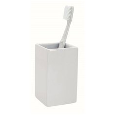 Стакан для зубных щеток Spirella Quadro, белый