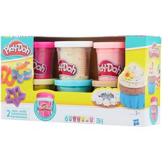 Масса для лепки Play-Doh Набор с конфетти 6 банок (B3423)