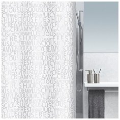 Штора для ванной Spirella Creamy 180x200 серебряный