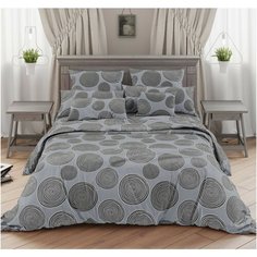 Постельное белье семейное Valtery 28244-1, бязь, 70 х 70 см, серый