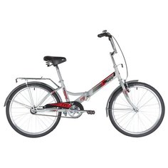 Подростковый городской велосипед Novatrack TG-24 Classic 1 V (2020) серый (требует финальной сборки)