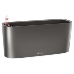 Кашпо LECHUZA DELTA 10 настольное с автополивом с субстратом в комплекте 13х30х11 см антрацит