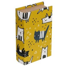 Gamma Шкатулка-книга Коты BBK-01 №084 желтый