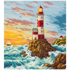 Кристальная мозаика (алмазная вышивка) "ФРЕЯ" ALVR-31 075 "Маяк" 36.5 х 41 см