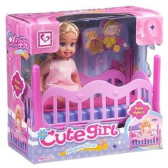 Кукла Гратвест Cute Girl в кроватке, Д78534