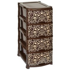 Комод Violet Элегант 4 секции , размер: 39х47 см , цвет: коричневый
