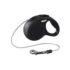 Поводок-рулетка для собак Flexi New Classic Mini XS черный 3 м