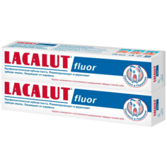 Зубная паста LACALUT Fluor, 75 мл, 2 шт.