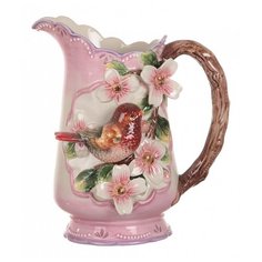 Кувшин Lefard Птица 59-472 1 л розовый/коричневый/зеленый/белый
