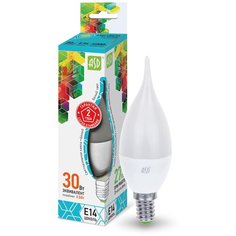 Лампа светодиодная ASD LED-СВЕЧА НА ВЕТРУ-STD 4000K, E14, CA37, 3.5Вт