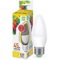 Лампа светодиодная ASD LED-СВЕЧА-STD 3000K, E27, C37, 5Вт