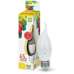 Лампа светодиодная ASD LED-СВЕЧА НА ВЕТРУ-STD 3000K, E27, CA37, 5Вт