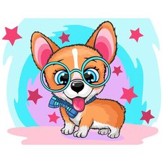 ФРЕЯ Картина по номерам "Щенок корги" 30х40 см (PKZ-2 №39)