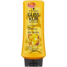 Gliss Kur бальзам Oil Nutritive для длинных секущихся волос, 400 мл