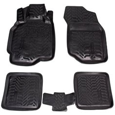 Ковры (3D с подпят.) для Mitsubishi Lancer IX (03-07) 5 шт., выс.борт, полимер., черн. Airline