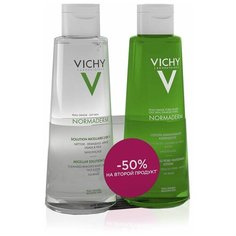 Vichy Набор Normaderm Сужающий поры очищающий лосьон + Мицеллярный Лосьон 3 в 1