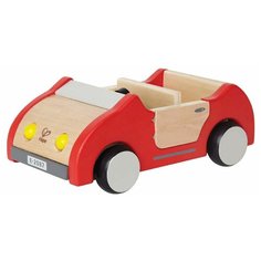 Легковой автомобиль Hape E3475, 22.5 см, красный/бежевый