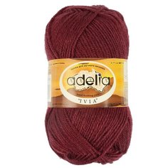 Пряжа Adelia Ivia, 100 % акрил, 62 г, 150 м, 4 шт., №056 бордовый
