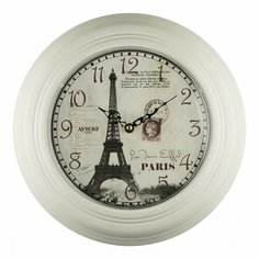 Часы настенные кварцевые Aviere 25614 белый