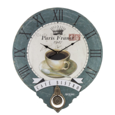 Часы настенные кварцевые Aviere 25626 бежевый/зеленый