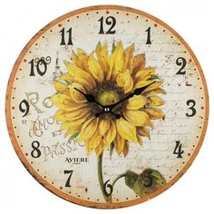 Часы настенные кварцевые Aviere 25506 бежевый