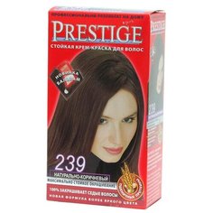 VIPs Prestige Бриллиантовый блеск стойкая крем-краска для волос, 239 - натурально-коричневый