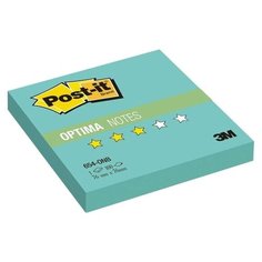 Post-it Блок-кубик Optima, 76х76 мм, 100 штук (654) бирюзовый неоновый