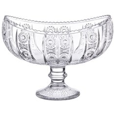Конфетница на ножке muza crystal 18х10,5х14 см Lefard (195-122)
