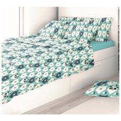 Детское постельное белье с простыней на резинке Amore Mio Eco cotton combo Osos 1,5 сп.