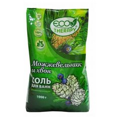 Ecotherapy Соль для ванн Можжевельник и хвоя, 1 кг
