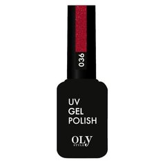 Гель-лак для ногтей Olystyle UV Gel Polish, 10 мл, 036 малиновый с глиттером