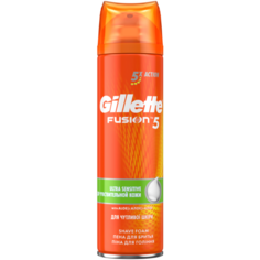 Пена для бритья Fusion5 Ultra Sensitive Gillette, 250 мл