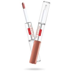Pupa помада для губ жидкая и верхнее покрытие Made to Last Lip Duo, оттенок 012 Natural Nude