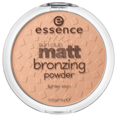 Essence Бронзирующая пудра Sun Club Matt Bronzing Powder 01 natural