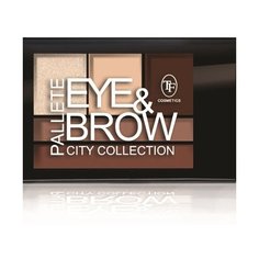 TF Cosmetics Палетка теней для глаз и бровей Eye & Brow Palette City Collection 02