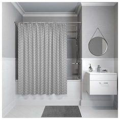 Штора для ванной комнаты, 200*240см, полиэстер, B41P224i11, IDDIS