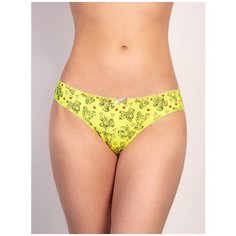 Innamore Трусы слипы средней посадки Bears, размер 1(40), lemongrass