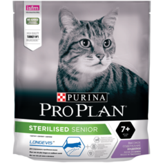 Сухой корм для стерилизованных пожилых кошек Pro Plan Sterilised 7+, с индейкой 400 г