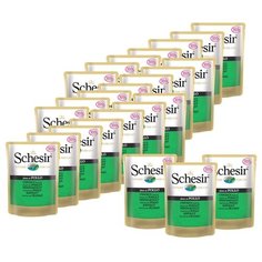 Влажный корм для кошек Schesir с курицей 24 шт. х 100 г (кусочки в желе)