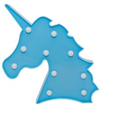 Декоративный LED светильник «Голубой единорог» Start