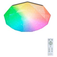 Светодиодный светильник с пультом , потолочная ЛЮСТРА -ALMAZ 60W RGB R в детскую, гостиную, кухню до 20 кв.м. Estares