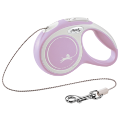 Поводок-рулетка Flexi New Comfort cord XS 3m 8kg rose