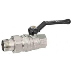 Кран шаровой Bugatti 3/4" с накидной гайкой (РЫЧАГ из алюминия) серия Oregon