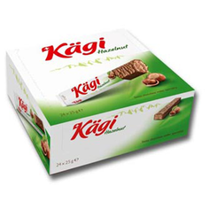Вафли KAGI Hazelnut крем/фундук в молочном шоколаде 24 шт по 25г